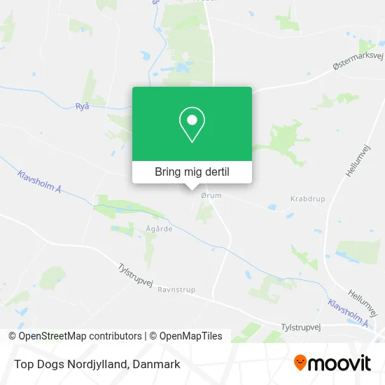 Top Dogs Nordjylland kort