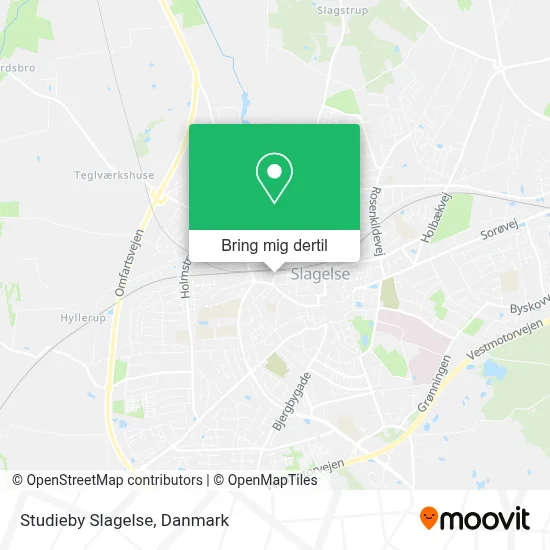 Studieby Slagelse kort