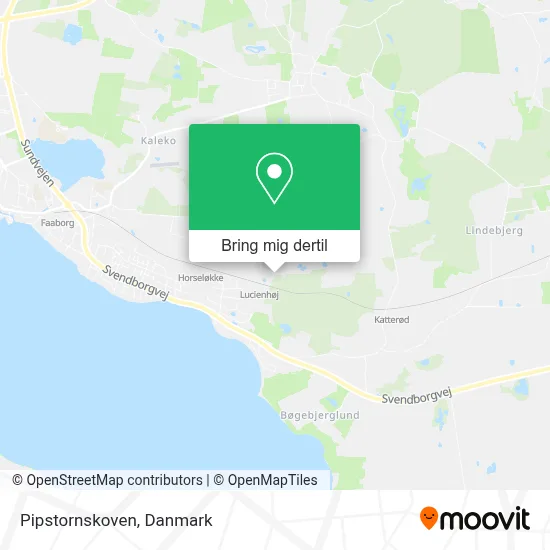 Pipstornskoven kort