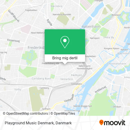 Playground Music Denmark kort