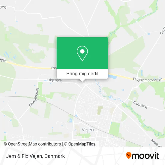 Jem & Fix Vejen kort