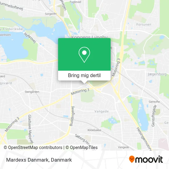 Mardexs Danmark kort