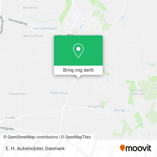 E. H. Automobiler kort