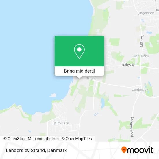 Landerslev Strand kort