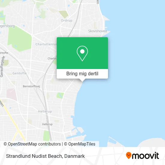 Strandlund Nudist Beach kort