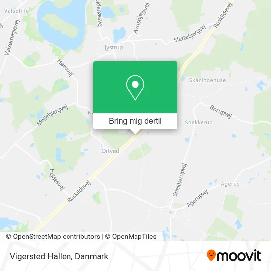 Vigersted Hallen kort
