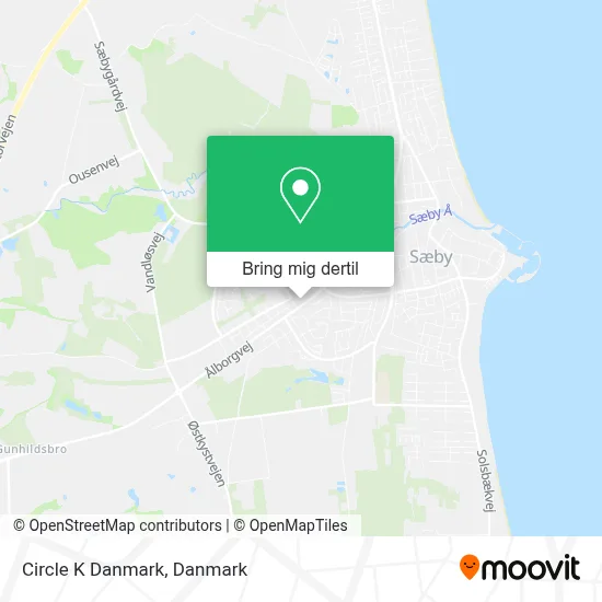 Circle K Danmark kort