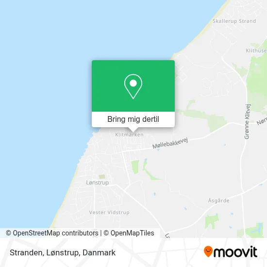 Stranden, Lønstrup kort
