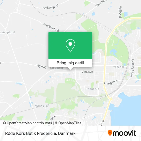 Røde Kors Butik Fredericia kort