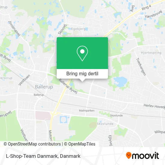 L-Shop-Team Danmark kort