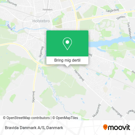 Bravida Danmark A/S kort