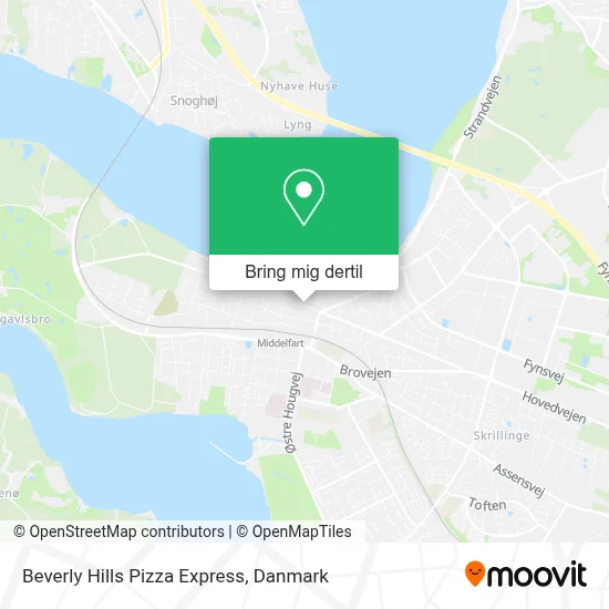Beverly Hills Pizza Express kort
