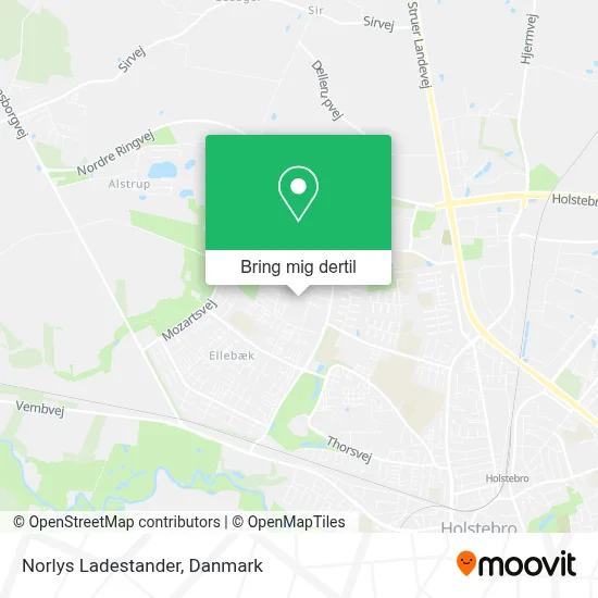 Norlys Ladestander kort