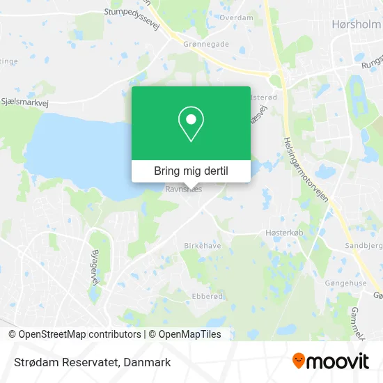 Strødam Reservatet kort
