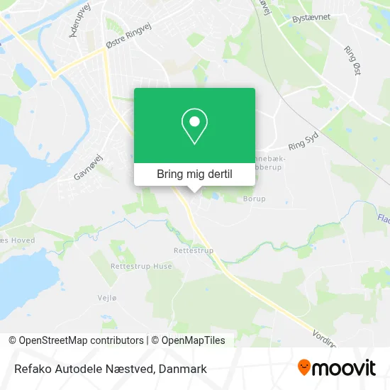 Refako Autodele Næstved kort