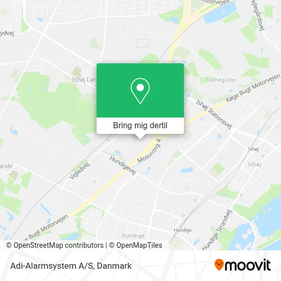 Adi-Alarmsystem A/S kort