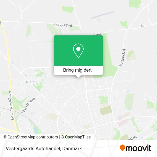 Vestergaards Autohandel kort