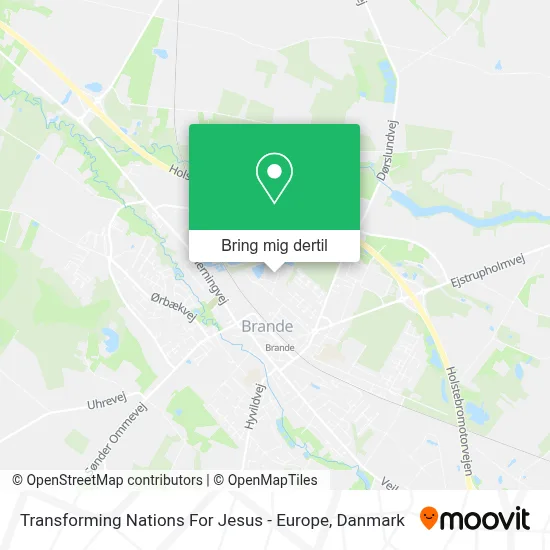 Transforming Nations For Jesus - Europe kort