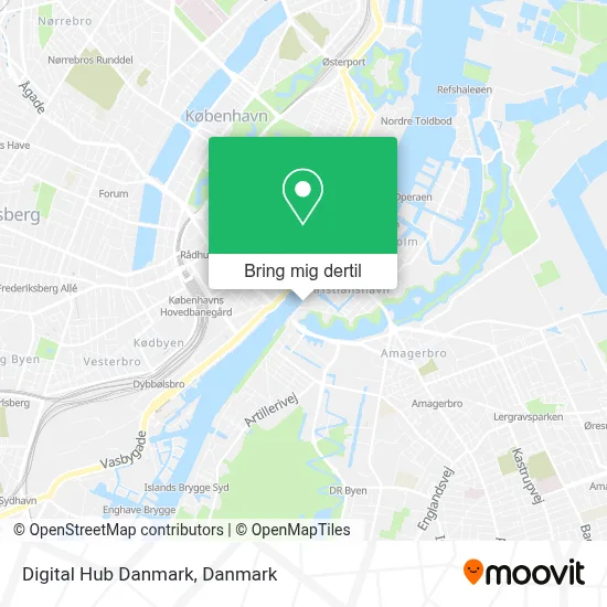 Digital Hub Danmark kort