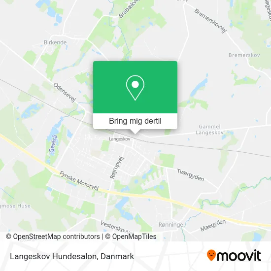Langeskov Hundesalon kort