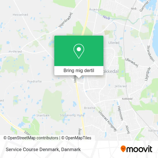 Service Course Denmark kort