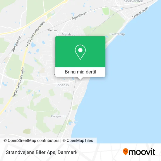 Strandvejens Biler Aps kort