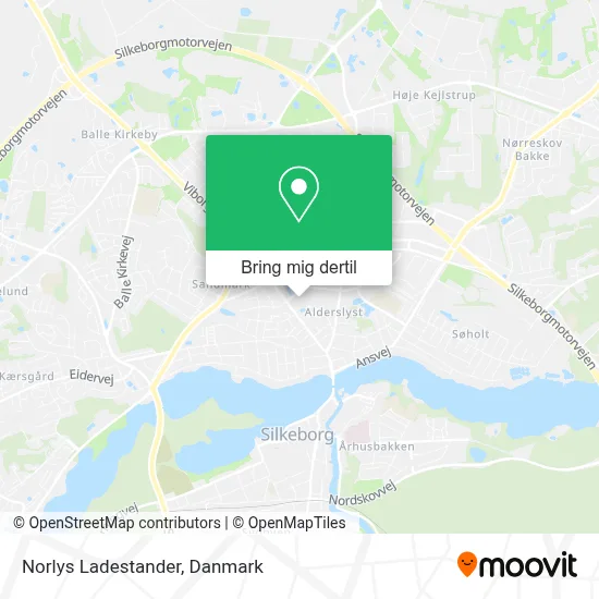 Norlys Ladestander kort