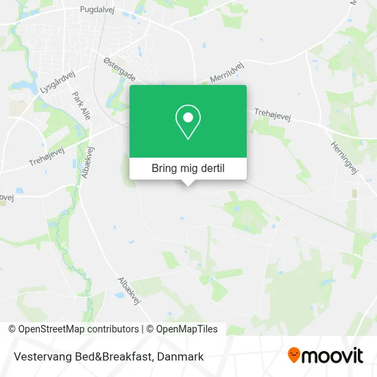 Vestervang Bed&Breakfast kort
