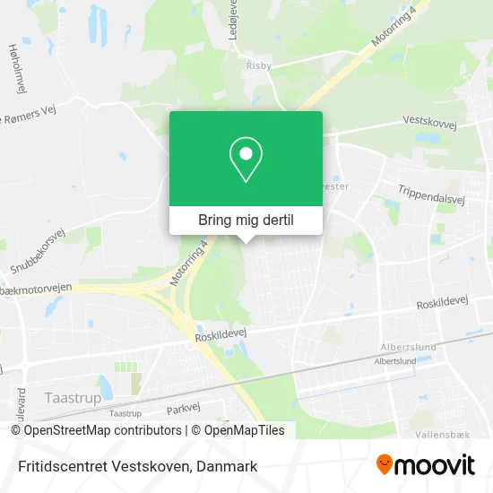 Fritidscentret Vestskoven kort