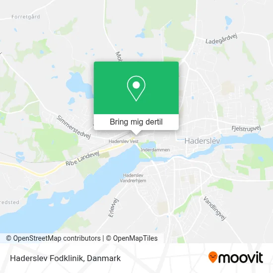 Haderslev Fodklinik kort
