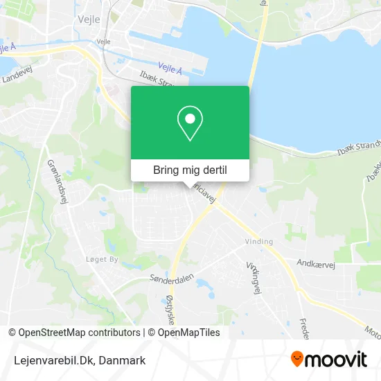 Lejenvarebil.Dk kort
