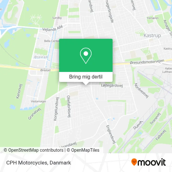 CPH Motorcycles kort