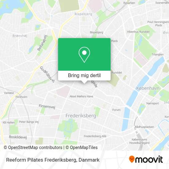 Reeform Pilates Frederiksberg kort