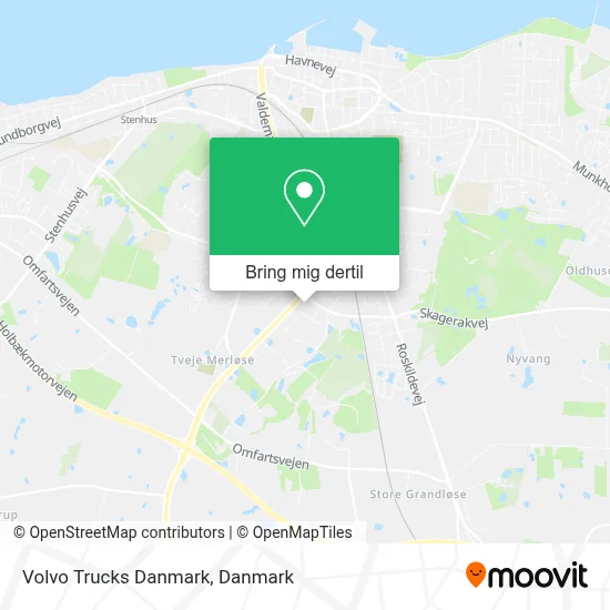 Volvo Trucks Danmark kort