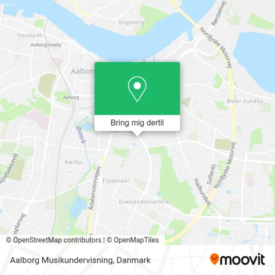 Aalborg Musikundervisning kort