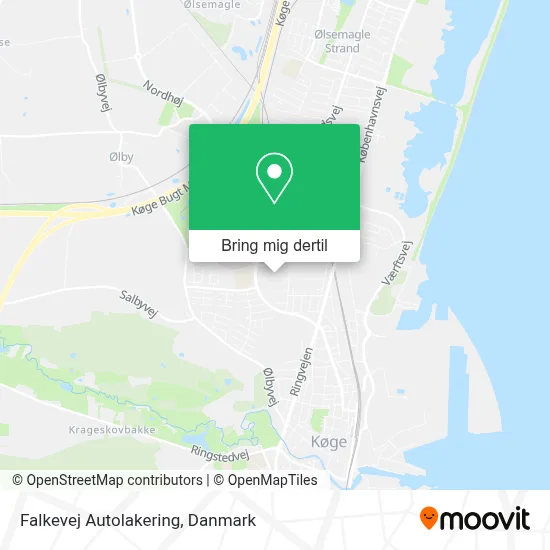 Falkevej Autolakering kort