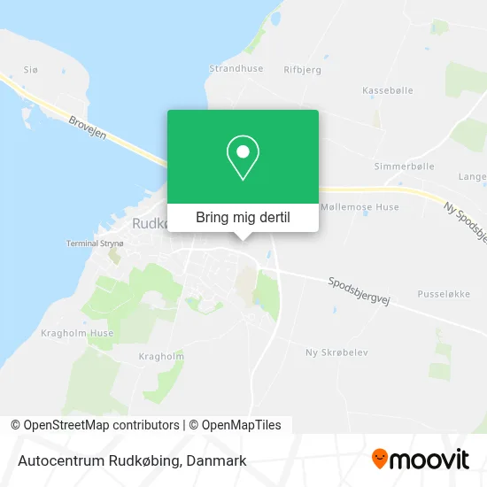 Autocentrum Rudkøbing kort