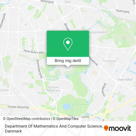 Department Of Mathematics And Computer Science kort