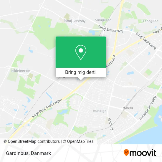 Gardinbus kort