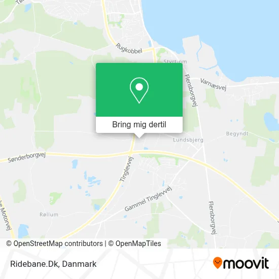 Ridebane.Dk kort