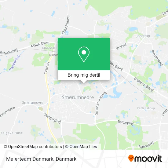 Malerteam Danmark kort