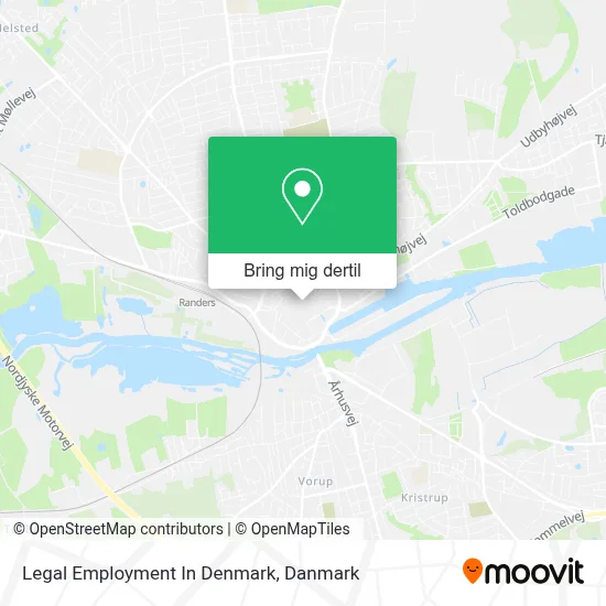 Legal Employment In Denmark kort