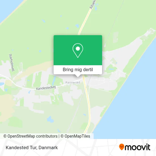 Kandested Tur kort