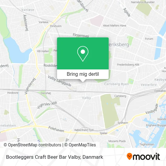 Bootleggers Craft Beer Bar Valby kort
