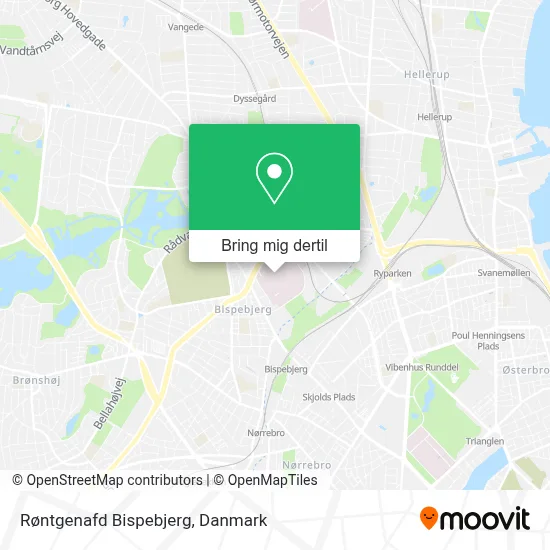 Røntgenafd Bispebjerg kort