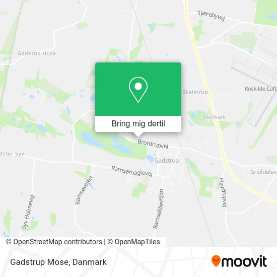 Gadstrup Mose kort