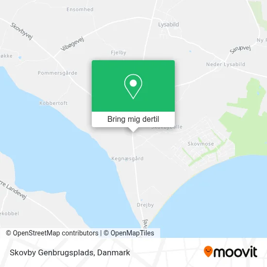Skovby Genbrugsplads kort