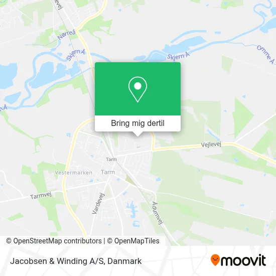 Jacobsen & Winding A/S kort