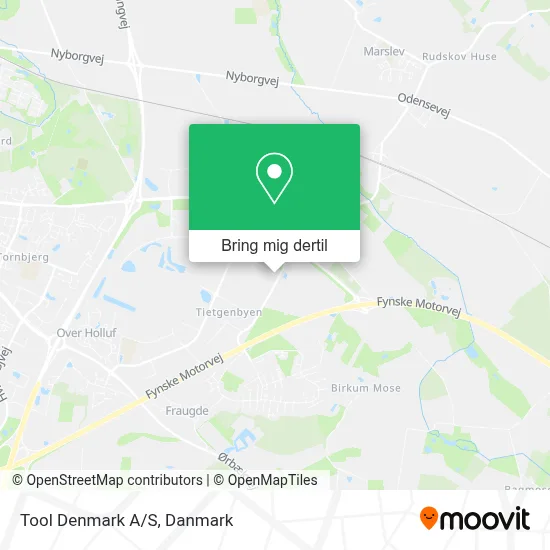 Tool Denmark A/S kort