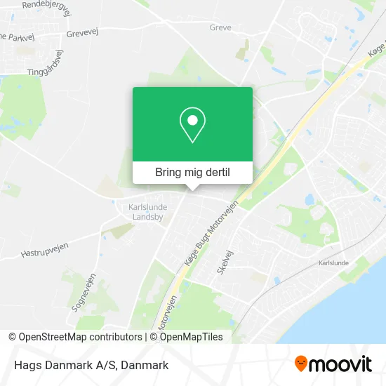 Hags Danmark A/S kort